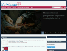 Tablet Screenshot of nutrideas.com
